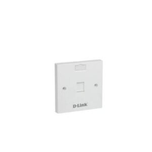 D-Link NFP-0WHI11 1-port wall faceplate for Ethernet network outlets, RJ45 connections and structured cabling installations in Oman