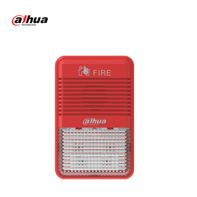 Dahua conventional fire alarm sounder with a compact housing designed to provide an audible fire warning.