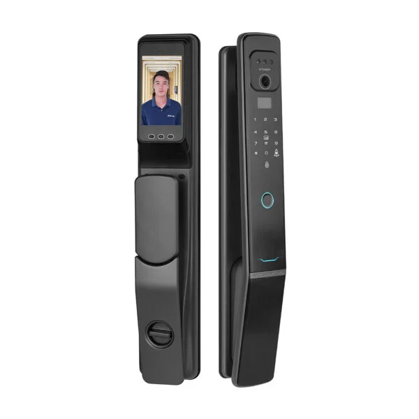 HUNE 918-X12-CV smart door lock with face recognition and Tuya WiFi for keyless entry and secure home access in Oman