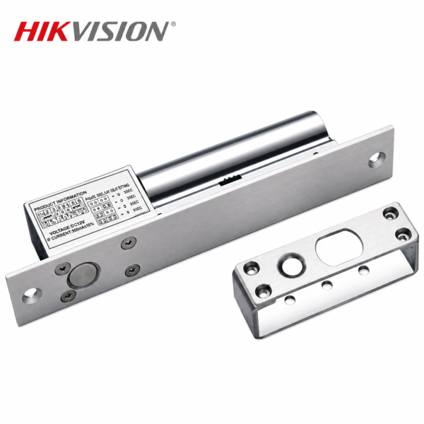 Hikvision DS-K4T108 Value Series electric bolt lock for access control, secure door locking, and electronic entry security systems.