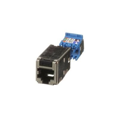 Panduit CJS6X88TGY Cat6 RJ45 keystone jack for reliable Ethernet connectivity, high-speed data transmission and professional structured network cabling installations in Oman