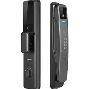 Philips DDL702 smart door lock with modern digital design for keyless entry, smart access control, and secure home security systems in Oman.
