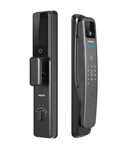 Philips DDL702 smart door lock with modern digital design for keyless entry, smart access control, and secure home security systems in Oman.