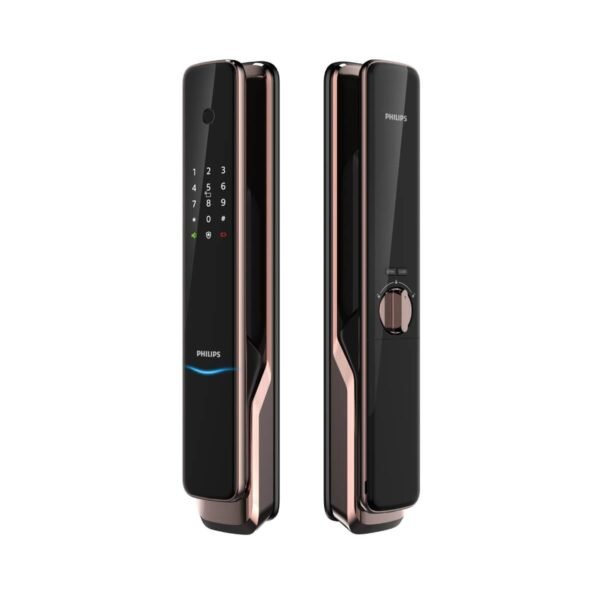 Philips EasyKey 9500 fingerprint smart lock with biometric access and modern digital design for keyless entry, smart access control, and home security systems in Oman.