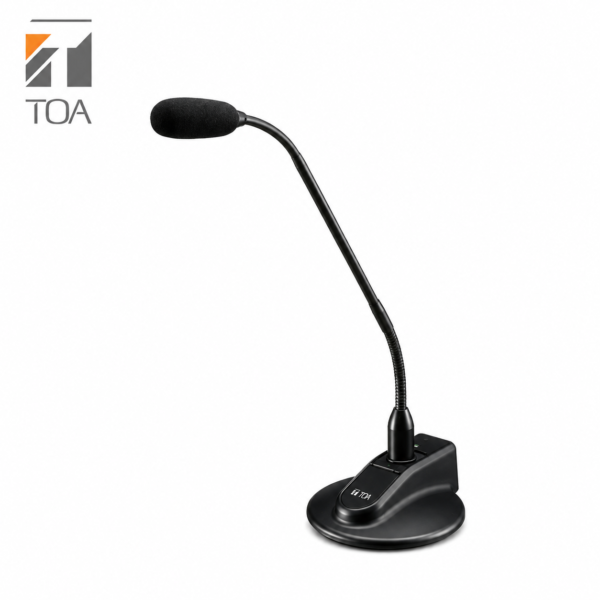 TOA EM-800 microphone in Oman for public address systems, desk announcements, commercial audio, and clear voice communication.