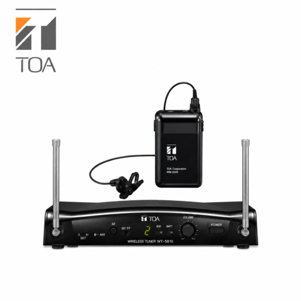 TOA WS-5325M wireless lavalier microphone system with bodypack transmitter and receiver in Oman
