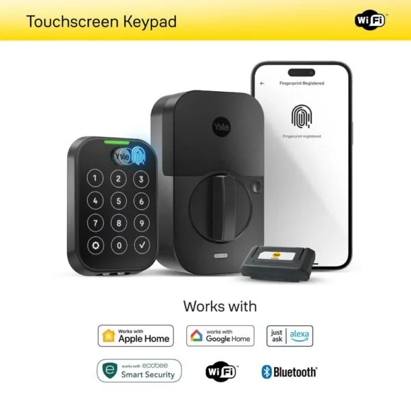 Yale Assure Lock 2 Fingerprint smart lock for biometric keyless entry, secure access control, and modern home security systems in Oman.